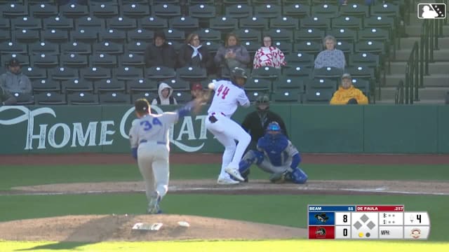 Drew Beam strikes out Josue De Paula swinging