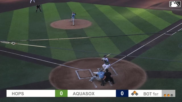 Luke Stevenson singles on a line drive to right fielder Trent Youngblood. Carter Dorighi scores.