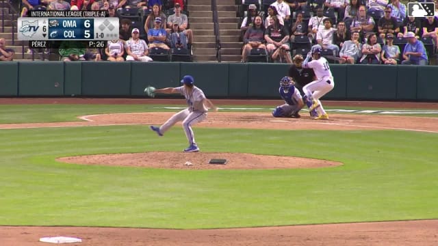 Angel Genao homers (4) on a fly ball to right center field.
