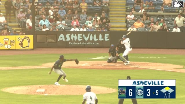 Caden Powell homers (10) on a fly ball to left field. Justin Thomas Jr. scores.