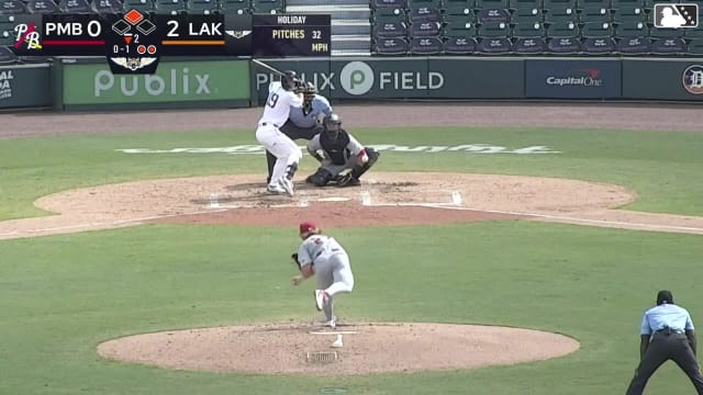 Jordan Yost singles on a line drive to center fielder Brayden Smith. Jesus Pinto scores.