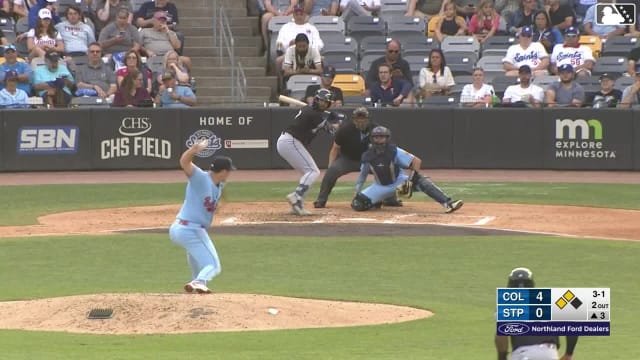 George Valera doubles (7) on a sharp line drive to center fielder Walker Jenkins. Ralphy Velazquez scores. Alfonsin Rosario scores.