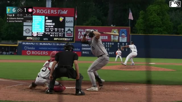 Mariners No. 5 prospect Jonny Farmelo's 13th homer