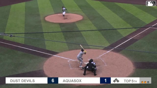 Randy De Jesus homers (5) on a line drive to center field.