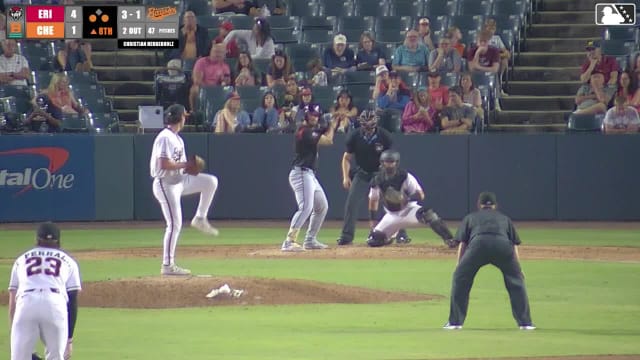 Josue Briceño singles on a ground ball to right fielder Tavian Josenberger. Peyton Graham scores. Justice Bigbie to 3rd.