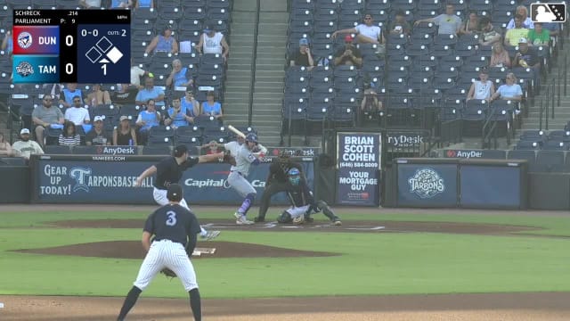 RJ Schreck homers (2) on a line drive to right field. Josh Rivera scores.