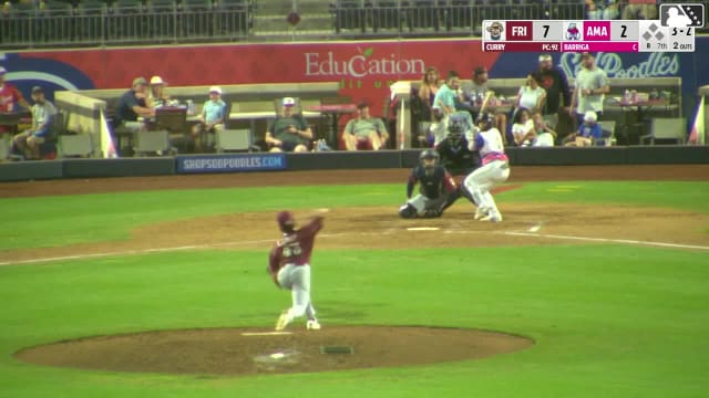 Alberto Barriga homers (3) on a fly ball to left field.
