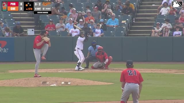 Ethan Anderson singles on a line drive to center fielder Will Turner. Vance Honeycutt scores.