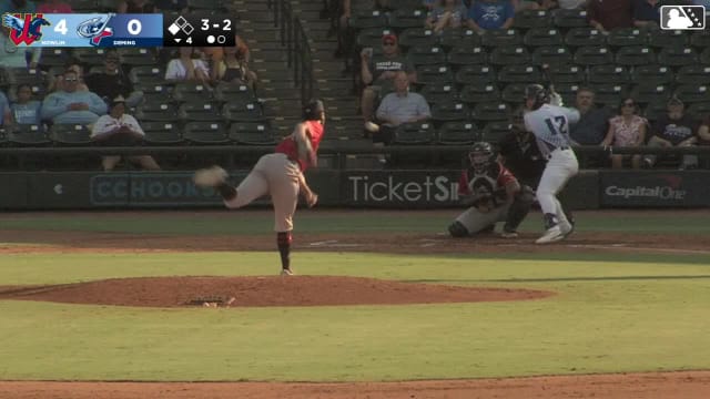 Jaylen Nowlin notches his fifth and final strikeout 