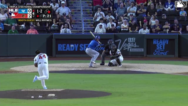 Ryan Fitzgerald strikes out swinging.