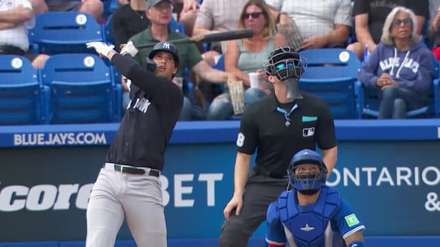 Spencer Jones' first home run of the spring