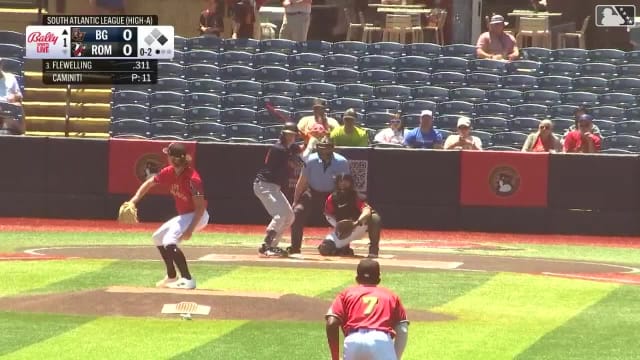 Cam Caminiti fans five over five scoreless frames