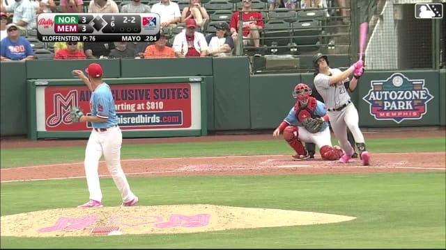 Coby Mayo's solo home run