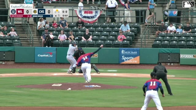Brady Ebel singles on a sharp line drive to right fielder Angel Mateo. Handelfry Encarnacion scores. Brady Ebel to 2nd.