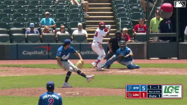 Héctor Rodríguez homers (9) on a fly ball to right center field.