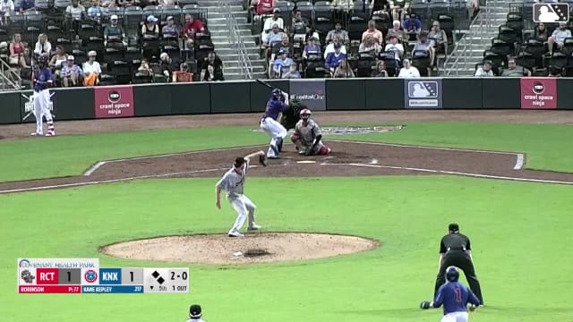 Kane Kepley doubles (3) on a line drive to right fielder Randy De Jesus. Karson Simas scores. Alex Madera scores.