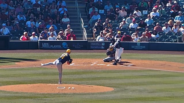 Jordan Lawler's first Spring Training home run