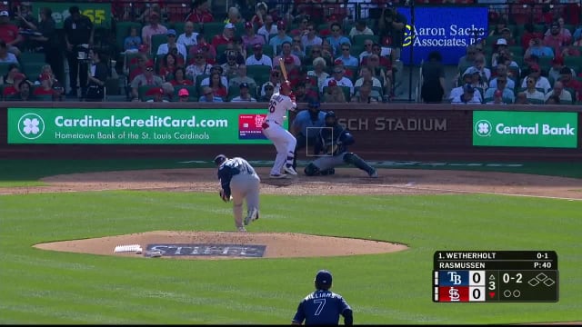 JJ Wetherholt's first career home run