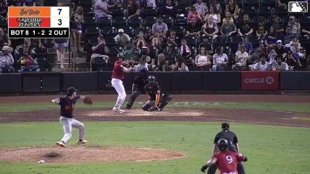 Ely Brown singles on a line drive to left fielder Tony Santa Maria. Kaleb Freeman scores. Jackson Appel to 2nd.