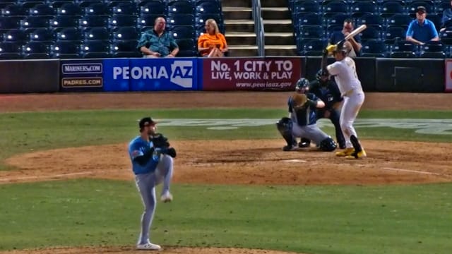 Ryan Birchard strikes out the side to earn save