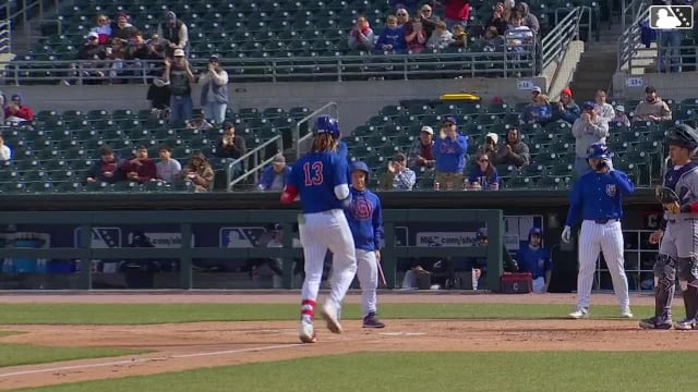 Kevin Alcántara's two-run homer