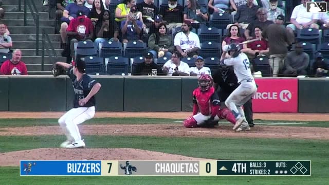 Kellon Lindsey homers (7) on a fly ball to left center field.