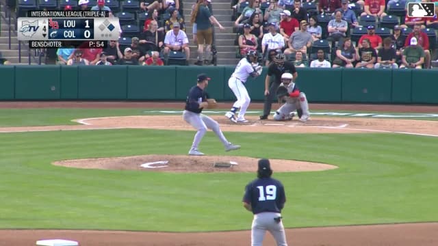 George Valera homers (4) on a fly ball to center field. Nolan Jones scores.