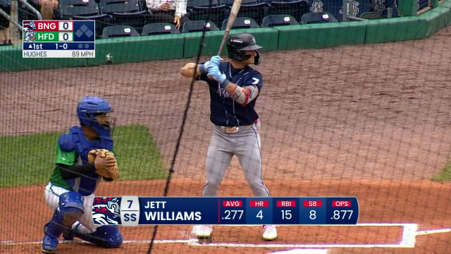 Jett Williams' three-hit game