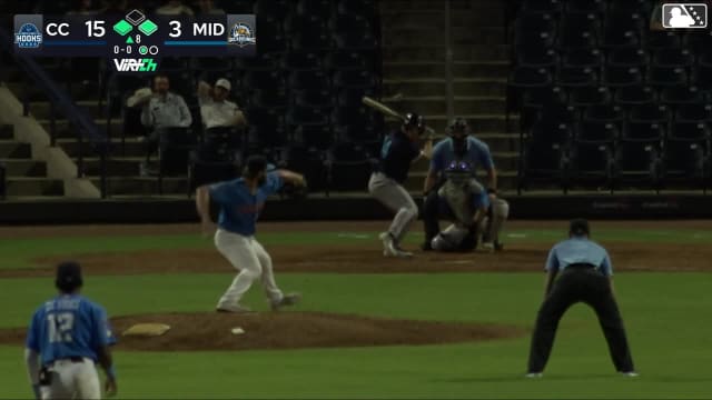 Lucas Spence singles on a line drive to right fielder Devin Taylor. Yamal Encarnacion scores. Jax Biggers to 2nd.
