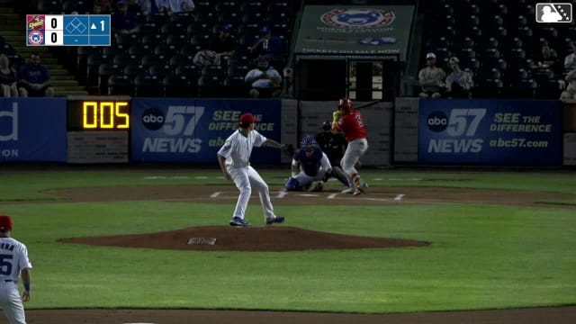 Jesús Báez homers (12) on a fly ball to left field.