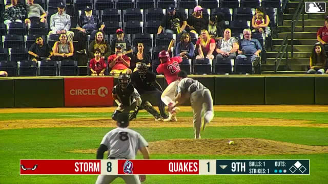 Gabriel Davalillo singles on a line drive to right fielder George Bilecki. Kevyn Castillo scores.