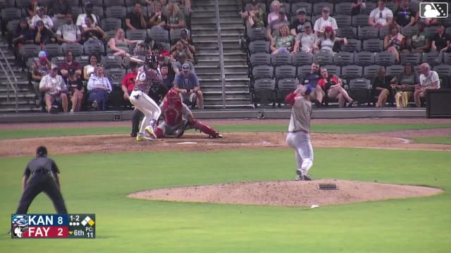 Kevin Alvarez doubles (12) on a sharp line drive to center fielder Nathan Archer. Xavier Neyens scores. Throwing error by center fielder Nathan Archer.