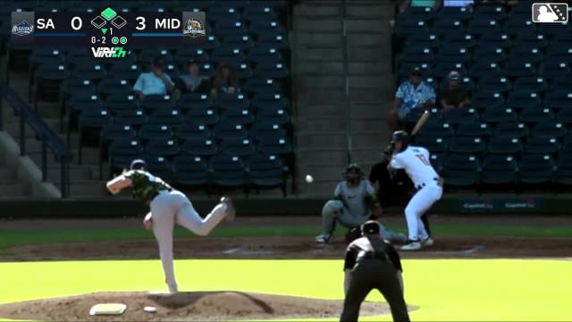 Bobby Boser singles on a line drive to left fielder Tirso Ornelas. Davis Diaz scores.