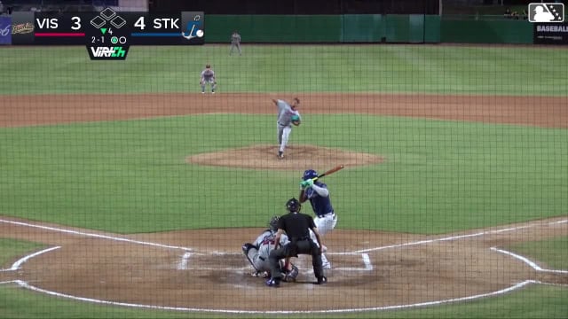 Edgar Montero homers (11) on a fly ball to center field.