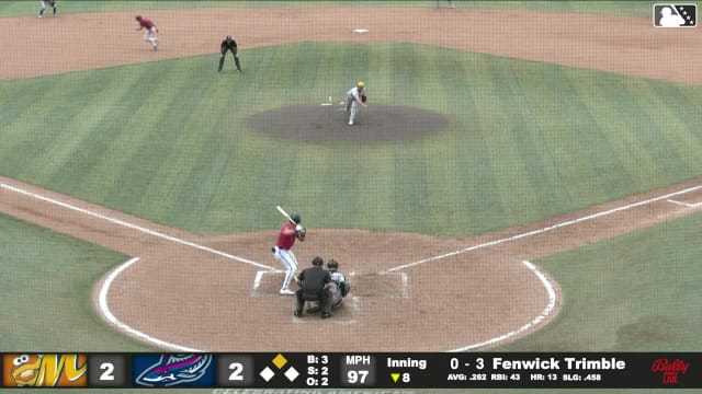 Fenwick Trimble walks. Cam Cannarella to 3rd. Cam Cannarella steals (8) 3rd base. Cam Cannarella to 3rd.