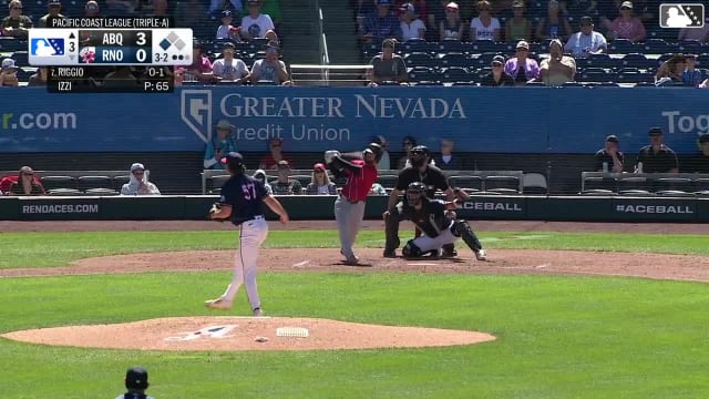 Roc Riggio singles on a line drive to right fielder Gavin Conticello. Tyler Freeman scores.
