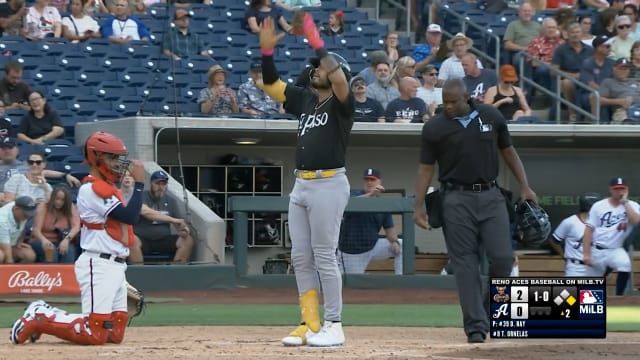Tirso Ornelas' first 2-HR game in '25