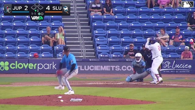 Yovanny Rodriguez homers (5) on a fly ball to center field.
