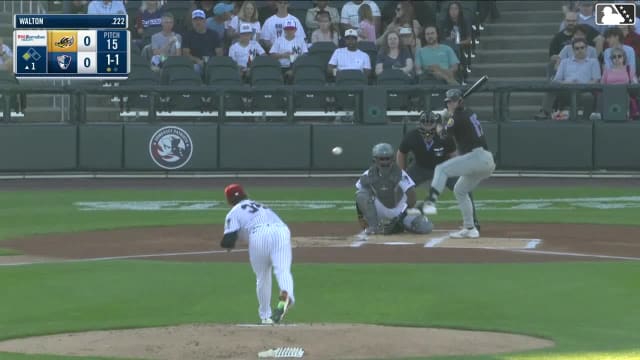 Aaron Walton homers (5) on a fly ball to left center field. Jaison Chourio scores.