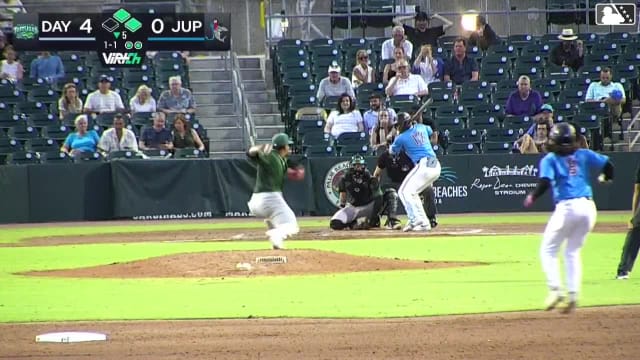 Esmil Valencia homers (1) on a line drive to left center field. Emilio Barreras scores. Carter Johnson scores.