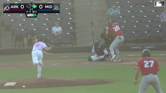 Jared Sundstrom homers (10) on a fly ball to center field. Aaron McKeithan scores.