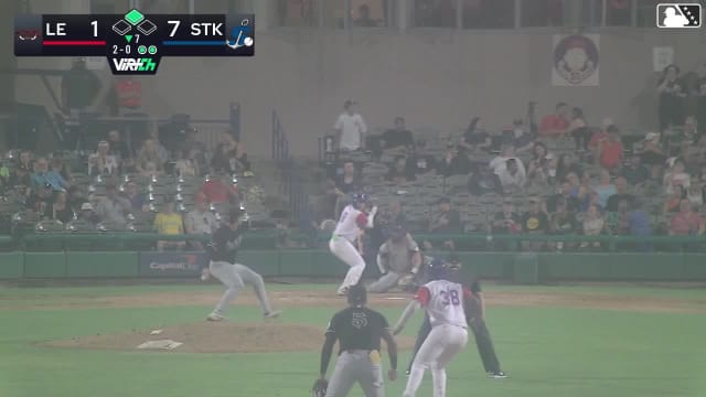 Shotaro Morii triples (2) on a ground ball to right fielder Qrey Lott. Edgar Montero scores.