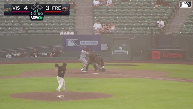Ivan Luciano homers (11) on a line drive to right field.