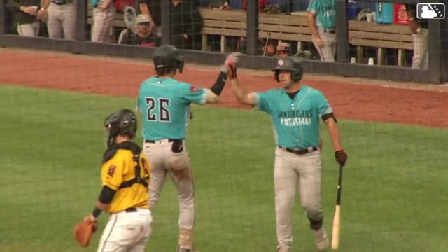 Dylan Beavers' second homer of the game