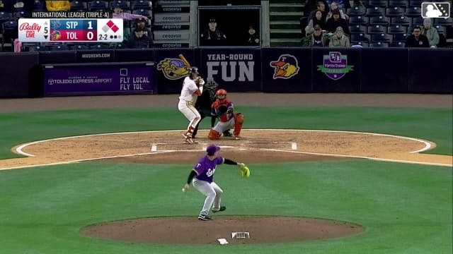 Raul Brito In play, run(s) to Max Clark