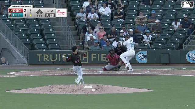 Korey Lee strikes out swinging.