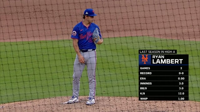 Ryan Lambert strikes out two