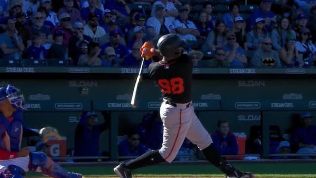 Sabin Ceballos' first home run of Spring Training