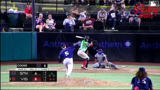 JD Dix hits an inside-the-park home run (4) on a sharp fly ball to center field.