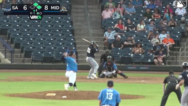 Braedon Karpathios singles on a ground ball to center fielder Cameron Leary. Jake Cunningham scores.